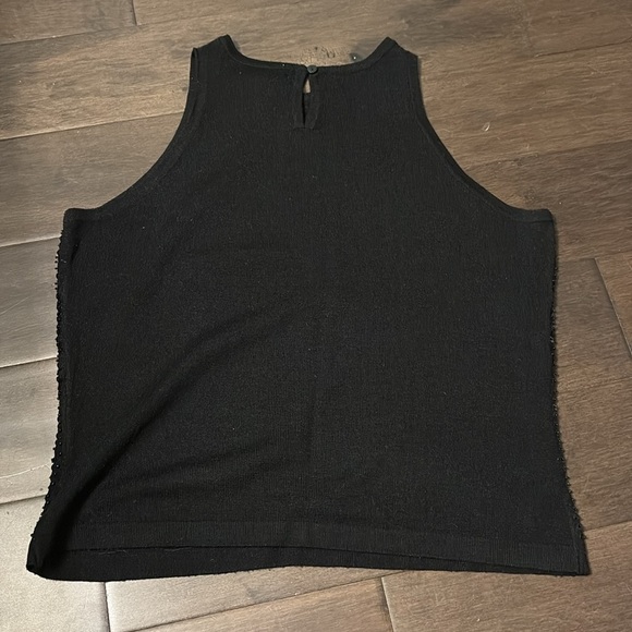 Breechers brook for fairweather, black sequins top, sleeveless size large - Picture 4 of 5